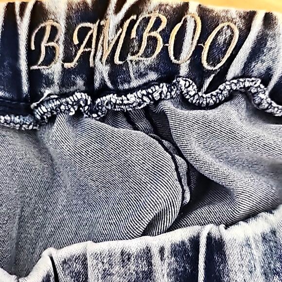 Bamboo Woman's Cotton Blend Pull On Jogger Pant Two Pockets Size 1X - Run Small - Picture 7 of 10